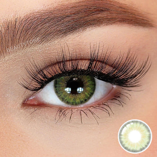 green contact lenses