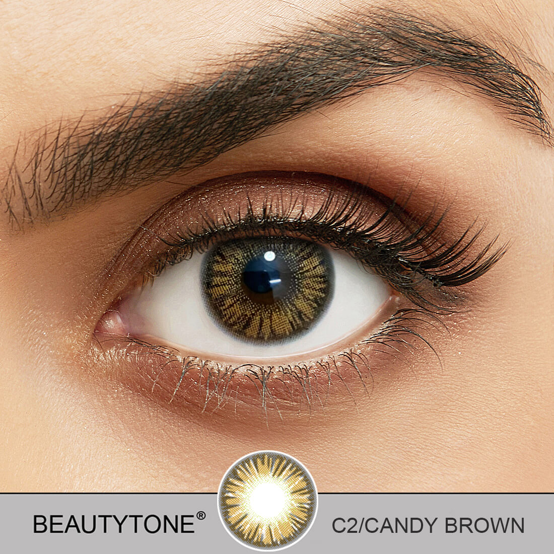 candy brown contact lenses