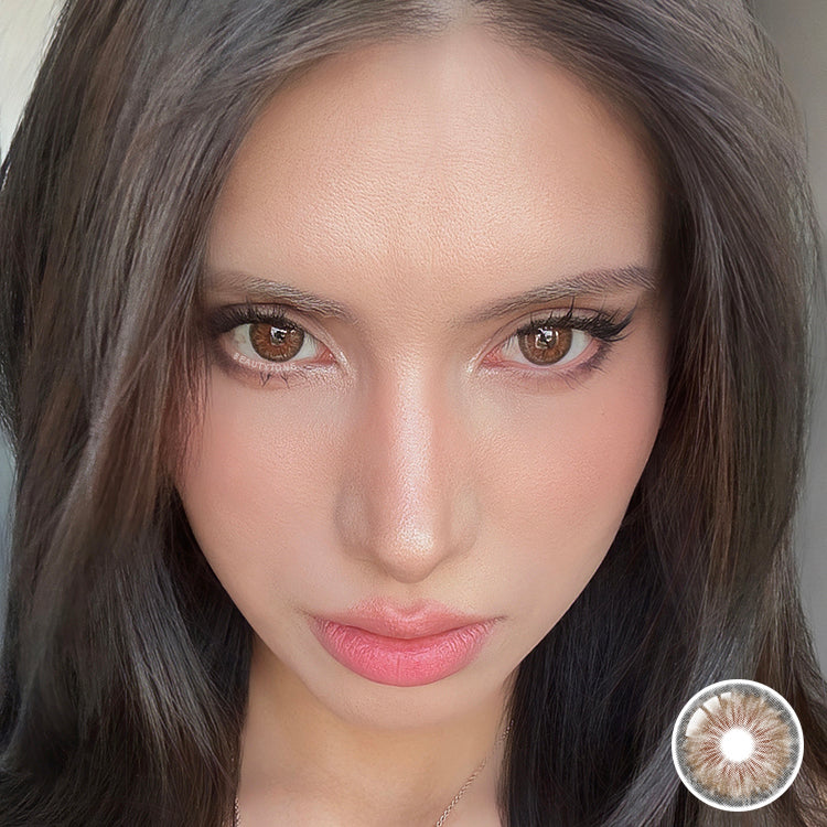brown eye lens