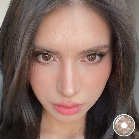 brown eye lens