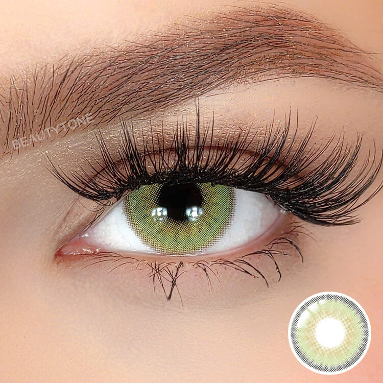 olivine contact lenses