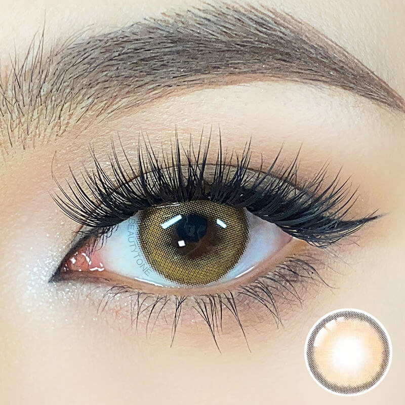 foggy brown contact lenses