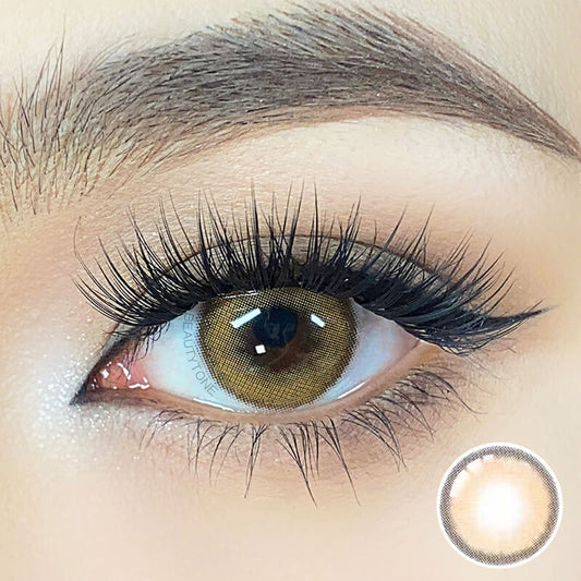 foggy brown contact lenses