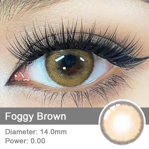 foggy brown colored contacts
