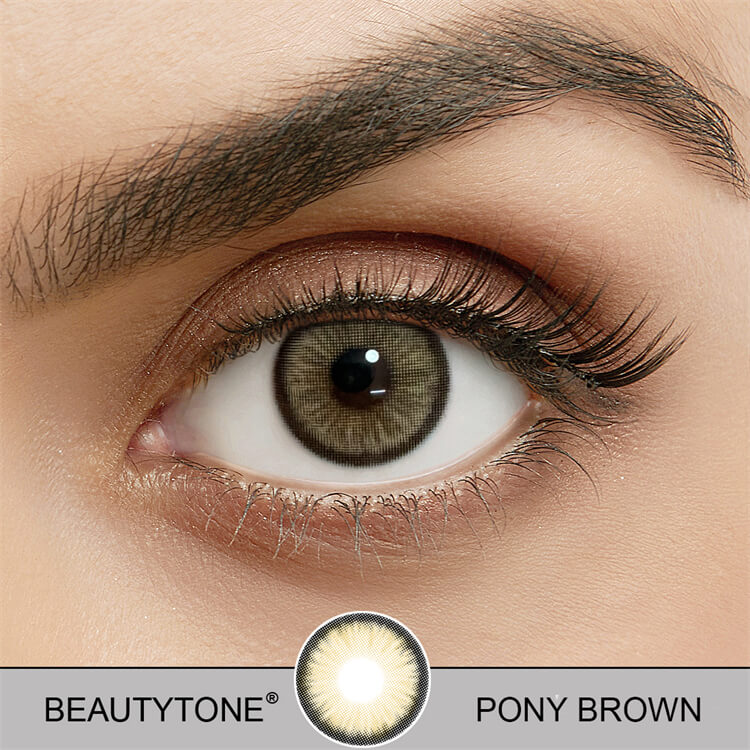 pony brown contact lenses