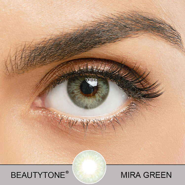 mira green contact lenses