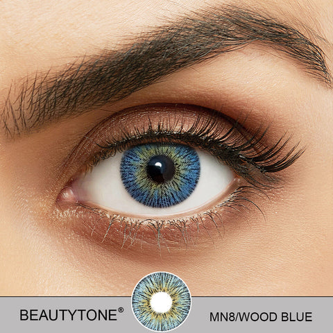 wood blue contact lenses