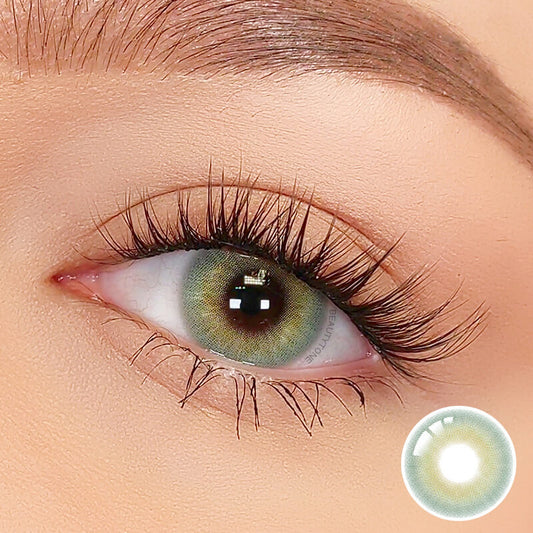 Muse Green light green contact lenses