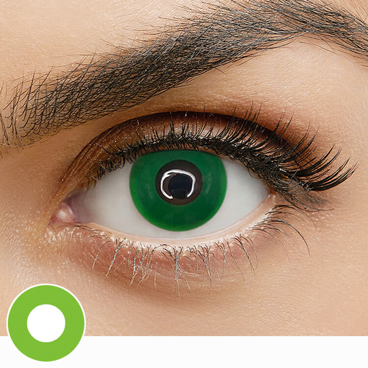 V10 Green Out contact lenses