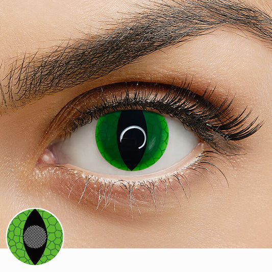 V23 Green Snake Ey econtact lenses