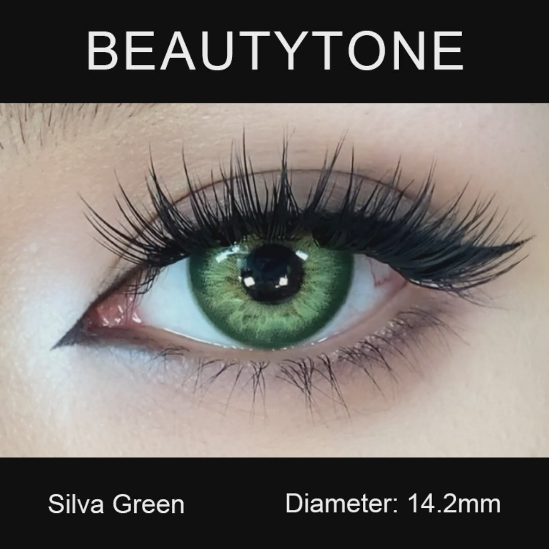 Silva Green colored contacts