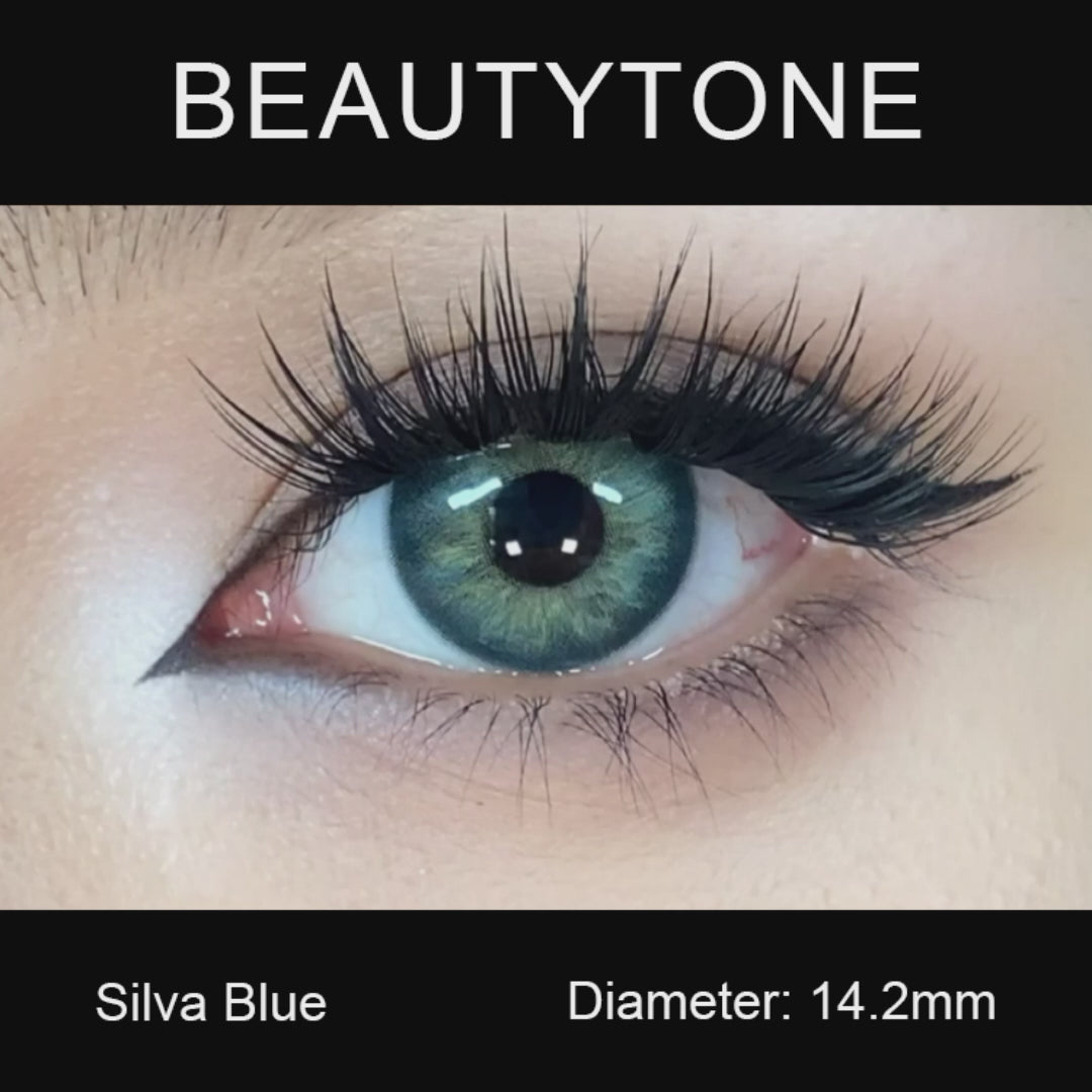 Silva Blue colored contacts