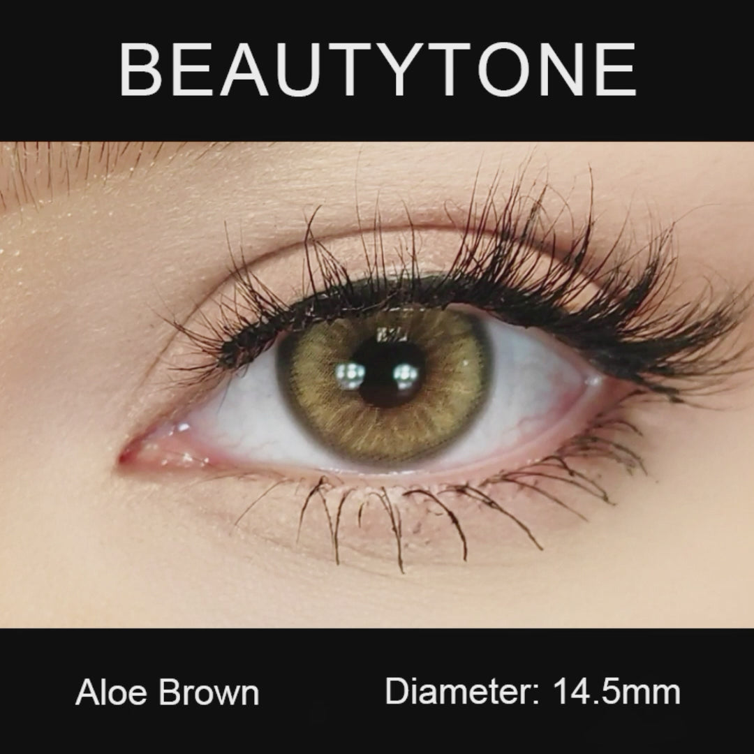Aloe Brown colored contacts