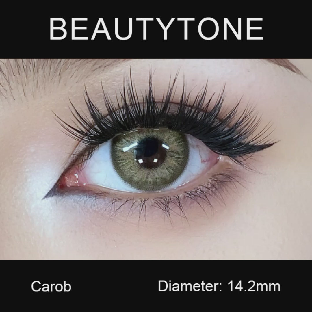 Carob colored contacts