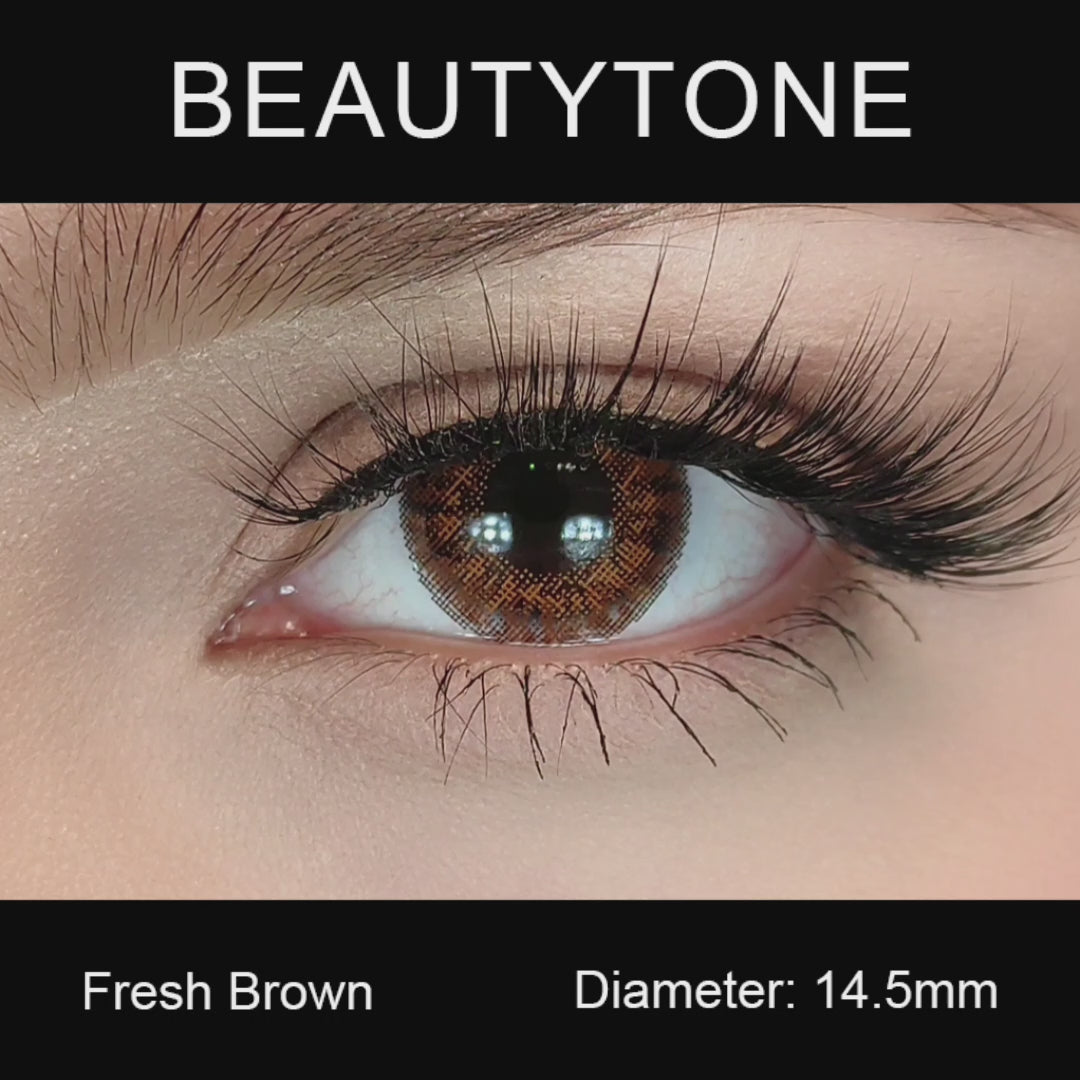 fresh brown eye lens