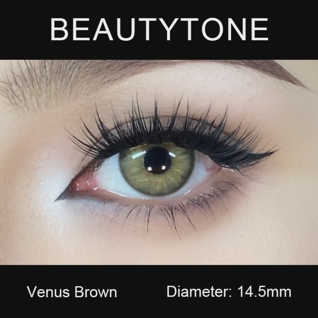 venus brown dark brown contact lenses